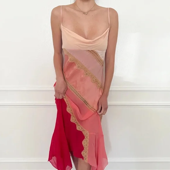 Victoria's Secret 100% Silk Cowl Dress - Picture 2 of 5